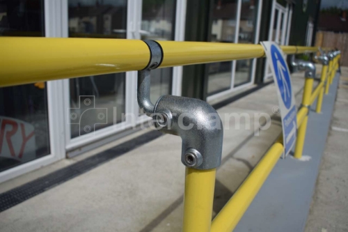 DDA Compliant Disability Handrailing In Safety Yellow